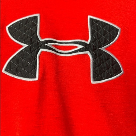 Under Armour Size Small Cowl Neck Sweatshirt Neon Orange - Picture 5 of 5